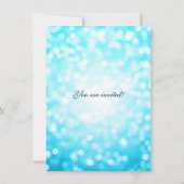 Invitation Parties scintillant Turquoise Bar Mitzvah (Dos)