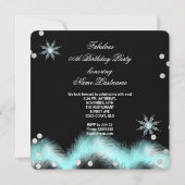 Invitation Parties scintillant Turquoise Bleu Haut talons Ann (Dos)