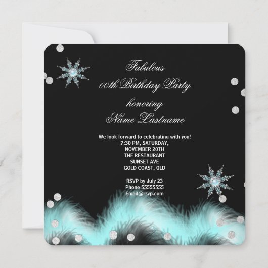 Invitation Parties scintillant Turquoise Bleu Haut talons Ann (Dos)