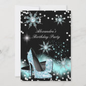 Invitation Parties scintillant Turquoise Bleu Haut talons Ann (Devant)