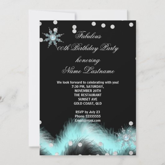 Invitation Parties scintillant Turquoise Bleu Haut talons Ann (Dos)
