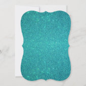 Invitation parties scintillant turquoise de requin de nom per (Dos)