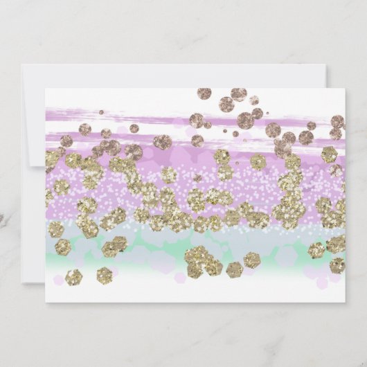 Invitation Parties scintillant Turquoise Gown Quinceanera Inv (Dos)