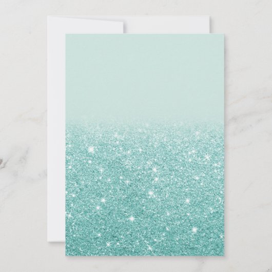 Invitation Parties scintillant turquoise Mariage robe Fête de (Dos)