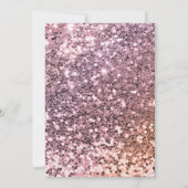 Invitation Parties scintillant Unicorne fête d'anniversaire (Dos)