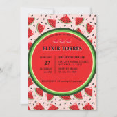 Invitation Parties scintillant unique Baby shower moderne Wat (Devant)