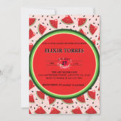 Invitation Parties scintillant unique Baby shower moderne Wat (Devant)