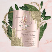 Invitation Parties scintillant, Verre, Brunch & Fête des mari