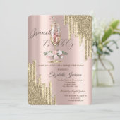 Invitation Parties scintillant, Verre, Brunch & Fête des mari (Debout devant)