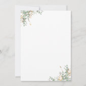 Invitation Parties scintillant verte et or Ballons de retrait (Dos)