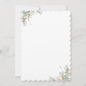 Invitation Parties scintillant verte et or Ballons Oh Baby sh (Dos)