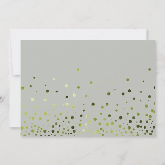 Invitation Parties scintillant Verte Serez-Vous Mon Invitatio (Dos)