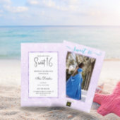 Invitation Parties scintillant violet clair élégant chic Swee