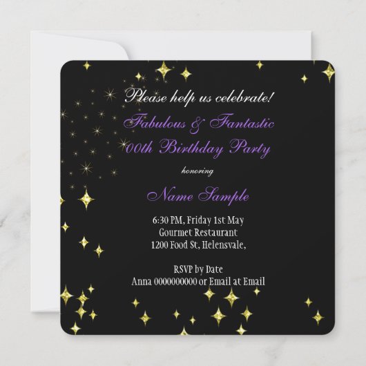 Invitation Parties scintillant violet fabuleux haut talon Ann (Dos)