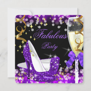 Invitation Parties scintillant violet fabuleux haut talon Ann