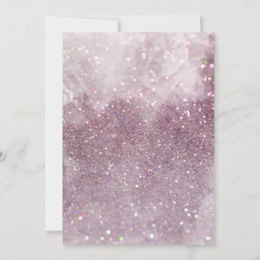 Invitation Parties scintillant violet Lilac élégant brunch d' (Dos)