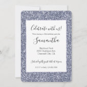 Invitation Parties scintillant violet Luxe (Devant)