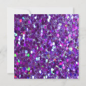 Invitation Parties scintillant violette (Dos)