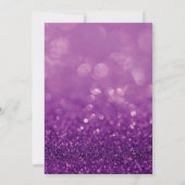 Invitation Parties scintillant violette 30e anniversaire Euph (Dos)