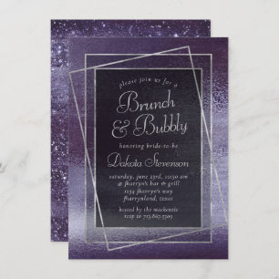 Invitation Parties scintillant violette brillante   Foil Spar