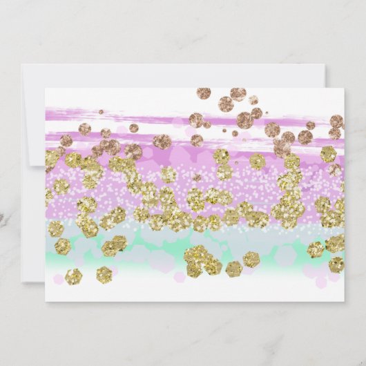 Invitation Parties scintillant violette Gown Quinceanera Invi (Dos)