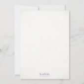 Invitation Parties scintillant violette Look Confetti Hens Pa (Dos)