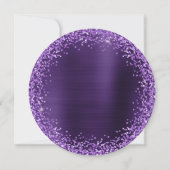 Invitation Parties scintillant violette Violet foncé huile 40 (Dos)