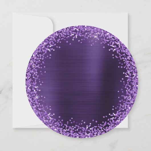 Invitation Parties scintillant violette Violet foncé huile 40 (Dos)