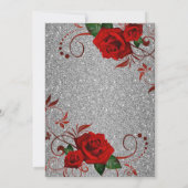 Invitation Parties scintillantes Invitation-Rouges Bling de (Dos)