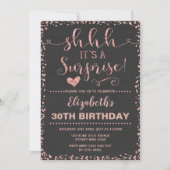 Invitation Parties scintillantes roses de femmes de fête (Devant)