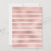 Invitation Parties scintillantes roses de femmes de fête (Dos)