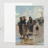 Invitation Partir à la pêche de John Singer Sargent (Devant / Derrière)