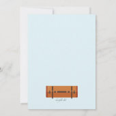 Invitation Partir à l'université masculine (Dos)