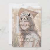 Invitation Partition photo minimaliste de graduation (Devant)