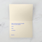 Invitation partout dans le monde : rayures rétro (Intérieur)