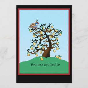 Invitation Partridge in the Pear Tree