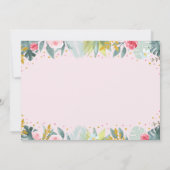 Invitation Party Animal rose Gold Safari Anniversaire (Dos)