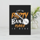 Invitation Party Banjo Player est ici Instrument Music Cadeau (Debout devant)