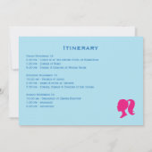 Invitation Party Blue Tropical Beach 21e Anniversaire Week-en (Dos)