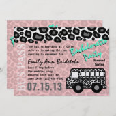 Invitation Party Bus Bachelorette Party Bash (Devant / Derrière)