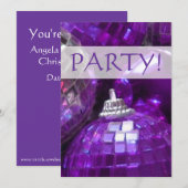 Invitation 'Party' de Purple Baubles ! (Devant / Derrière)