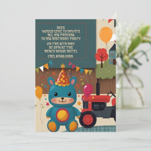 Invitation Party invites (Debout devant)