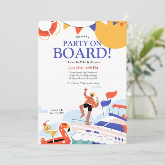 Invitation Party On Board (Debout devant)