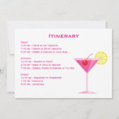 Invitation Party Pink Nashville Weekend Bachelorette blanche (Dos)