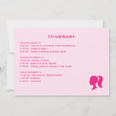 Invitation Party Pink Tropical Beach 21e Anniversaire Week-en (Dos)