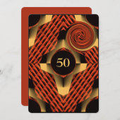 Invitation Party Red (Devant / Derrière)