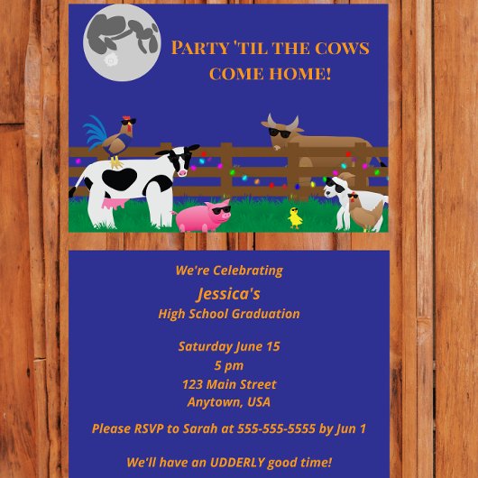 Invitation Party ’Til the Cows Come Home