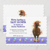 Invitation Party Time Fire Horse (Devant / Derrière)