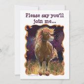 Invitation Party Time Fire Horse (Devant)