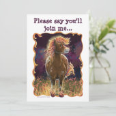 Invitation Party Time Fire Horse (Debout devant)